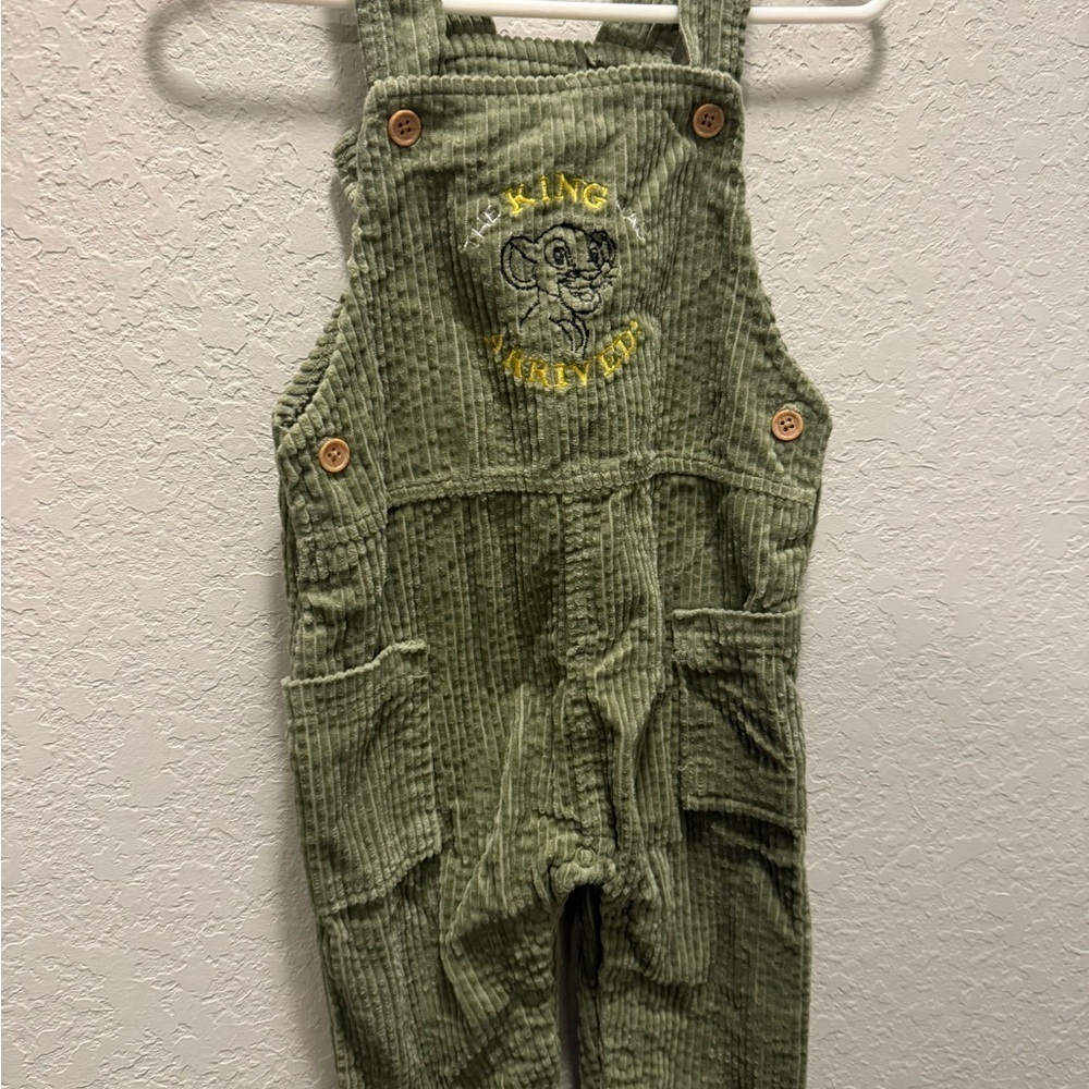 Disney Baby Green Corduroy Kids Overalls